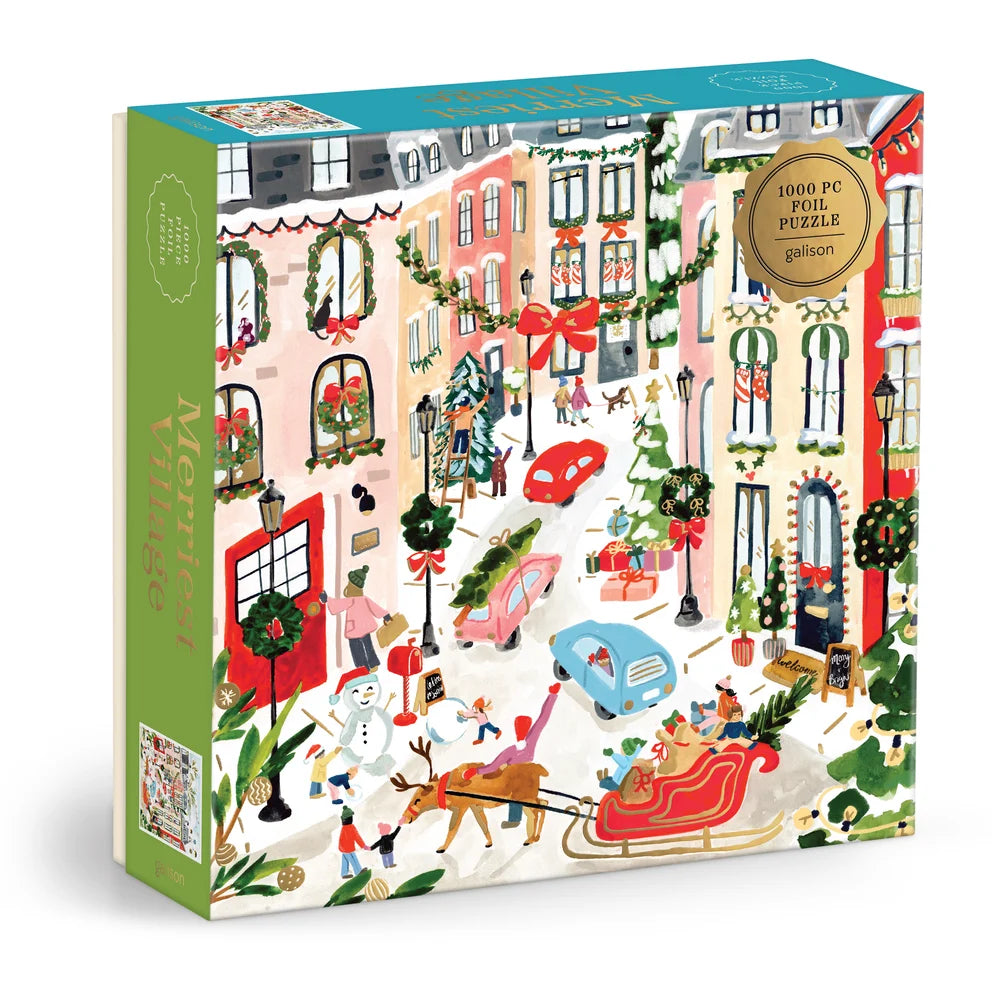 Michael Storrings  Merriest Village 1000pc Foil Puzzle
