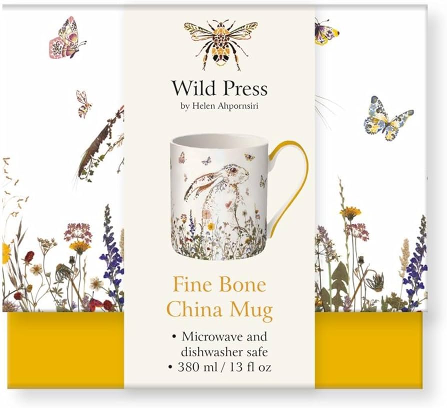 Helen Ahpornsiri Wildflower Hare Fine Bone China Mug