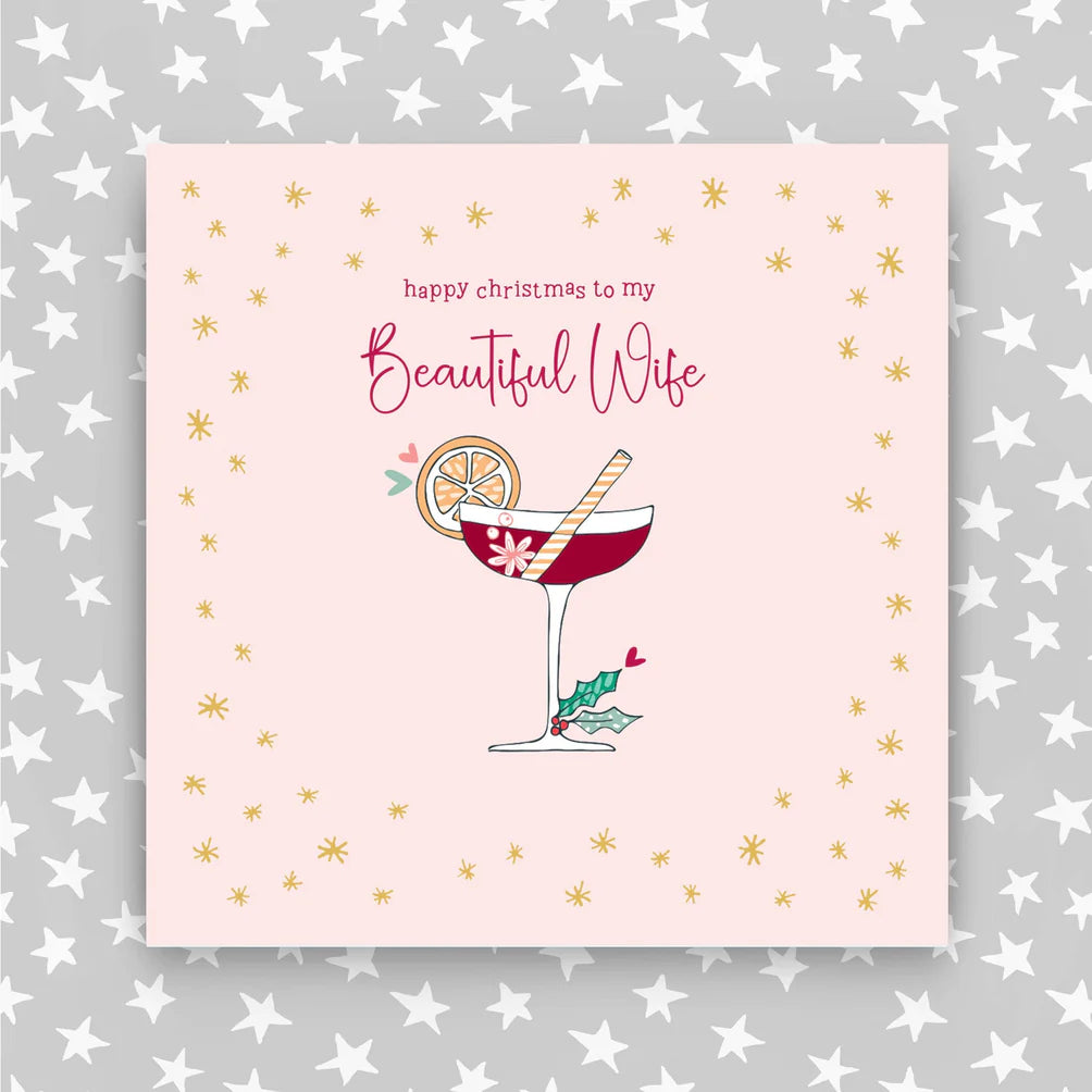 Beautiful wife at Christmas