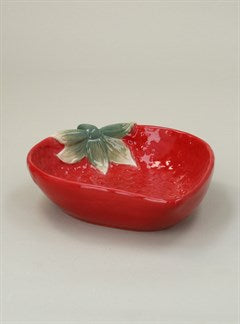 Strawberry Shape Porcelain Plate Small