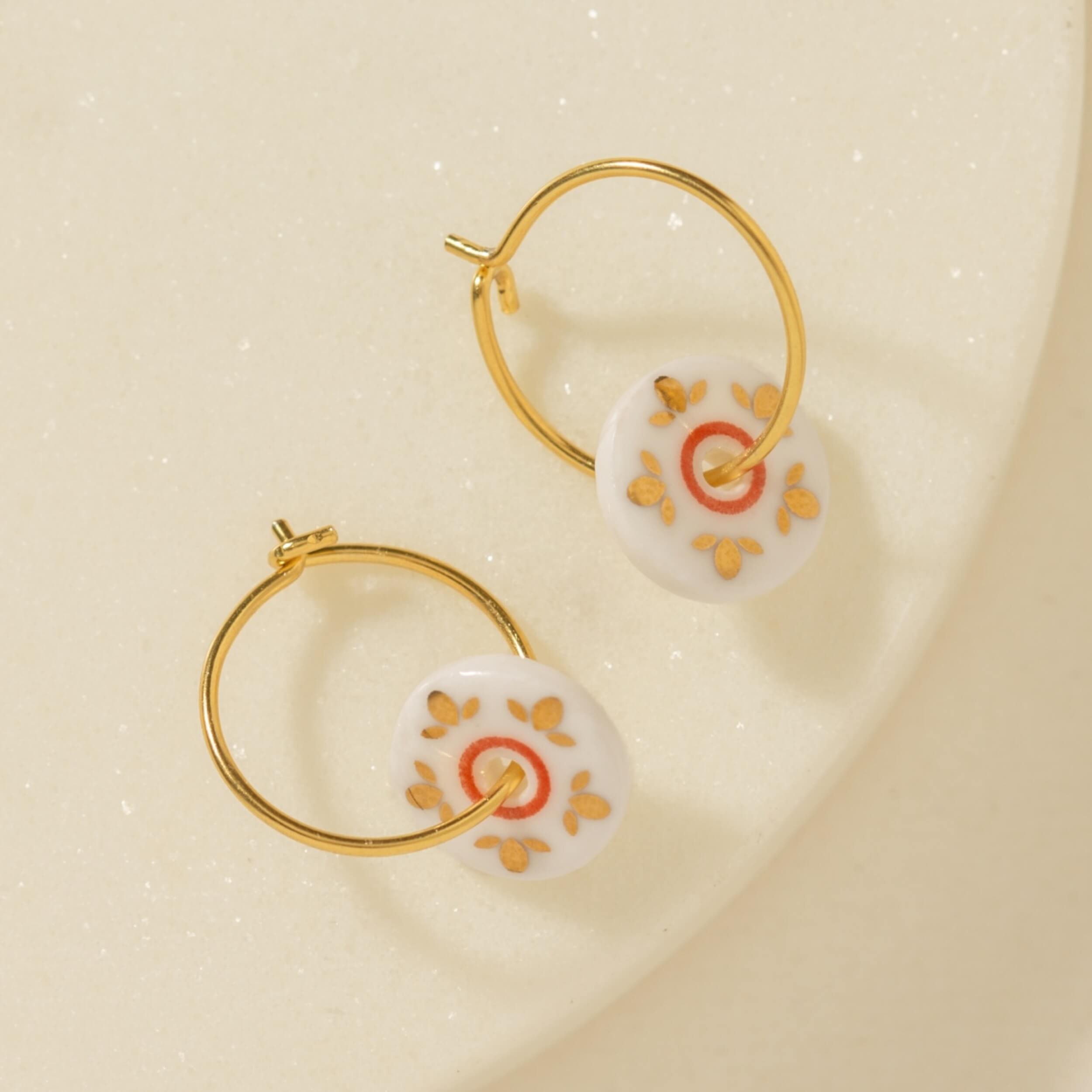 Cherry Leaf Earrings