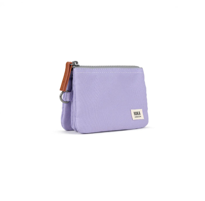 Carnaby Small Sustainable Canvas Purse - Lavender