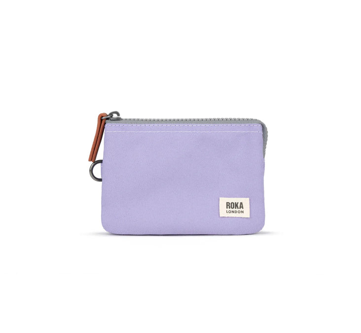 Carnaby Small Sustainable Canvas Purse - Lavender