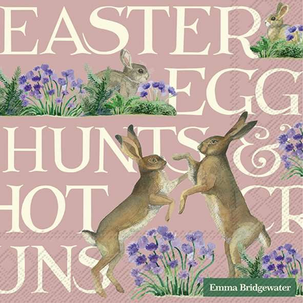 Lunch Napkins - Emma Bridgewater Easter Hares Rose