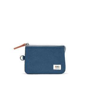 Carnaby Small Sustainable Canvas Purse - Burnt Blue