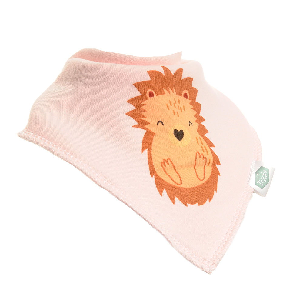 Fun absorbent baby bandana - Hedgehog