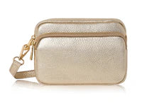 Compact Two Pocket Leather Bag
