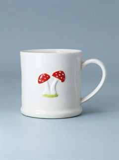 Stoneware Mini Mug with Toadstools
