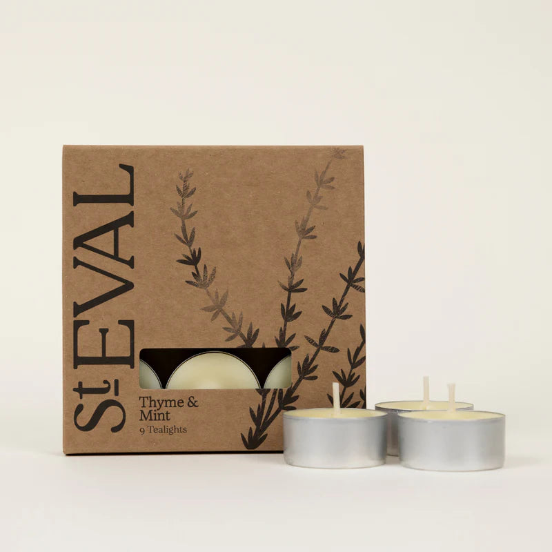 Scented Tealight x 9 - Thyme & Mint