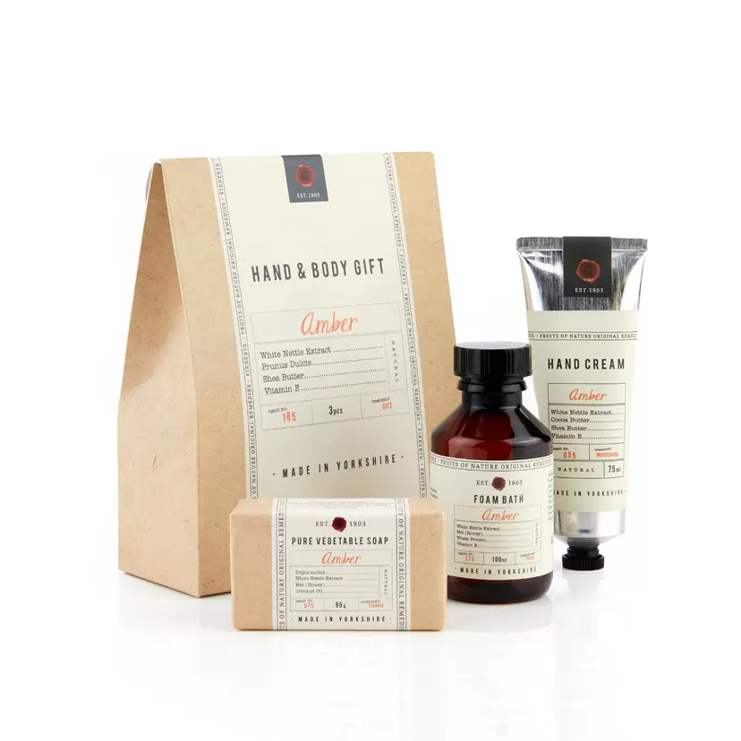Hand & Body Gift Envelope- Amber