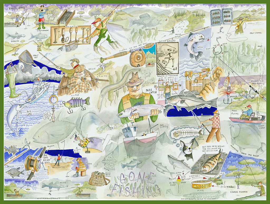 Tim Bulmer 1000 Piece Jigsaw Puzzle- Fishing