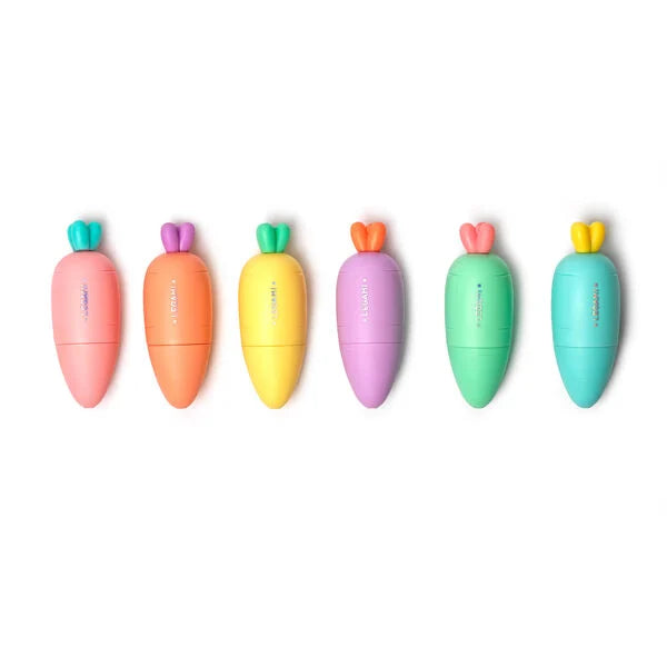 Legami Set of 6 Mini Highlighters -Carrate Team