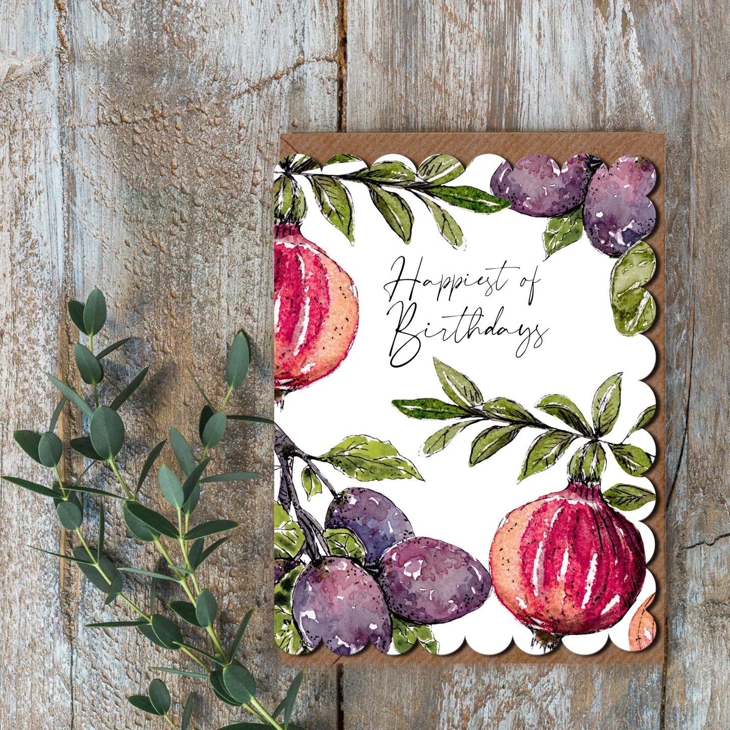 Happiest Of Birthdays (Pomegranate & Plum Pure) Card