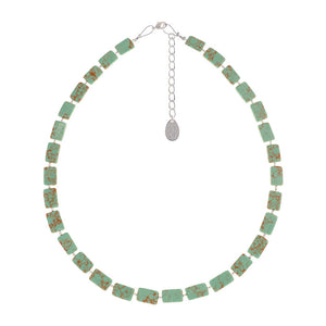 Jade Mosaic Rectangles Full Necklace