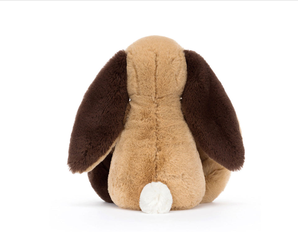 Bashful Brown Patchwork Bunny Medium