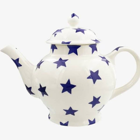 Emma Bridgewater Blue Star 4 Mug Teapot