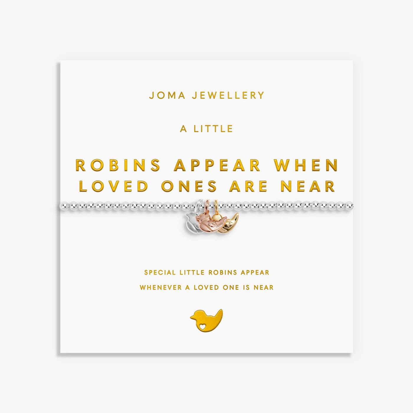 A Little Charmed Moments Robins Appear When Loved Ones Are Near Bracelet