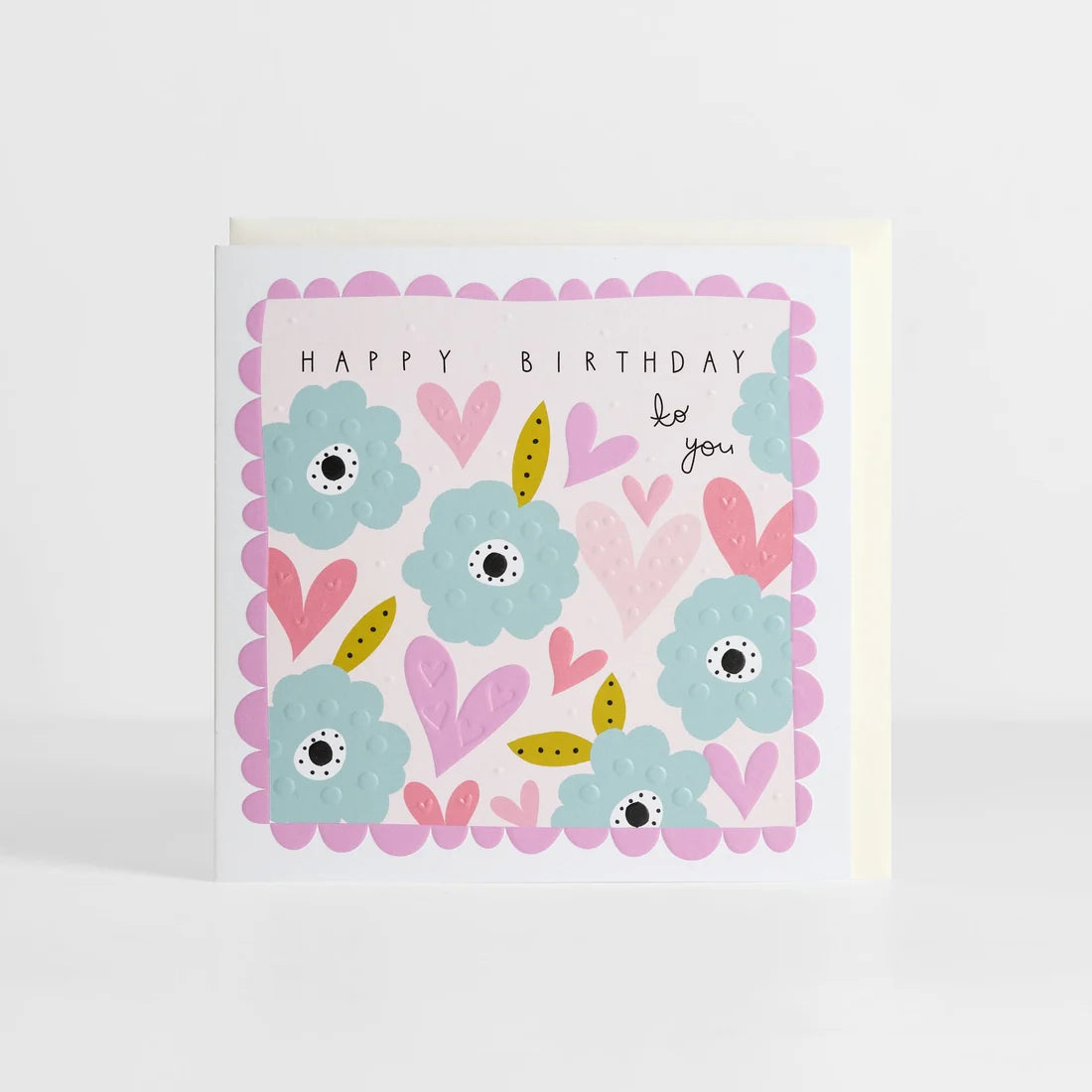 Happy Birthday Blue Flowers - BB Designs Mabel