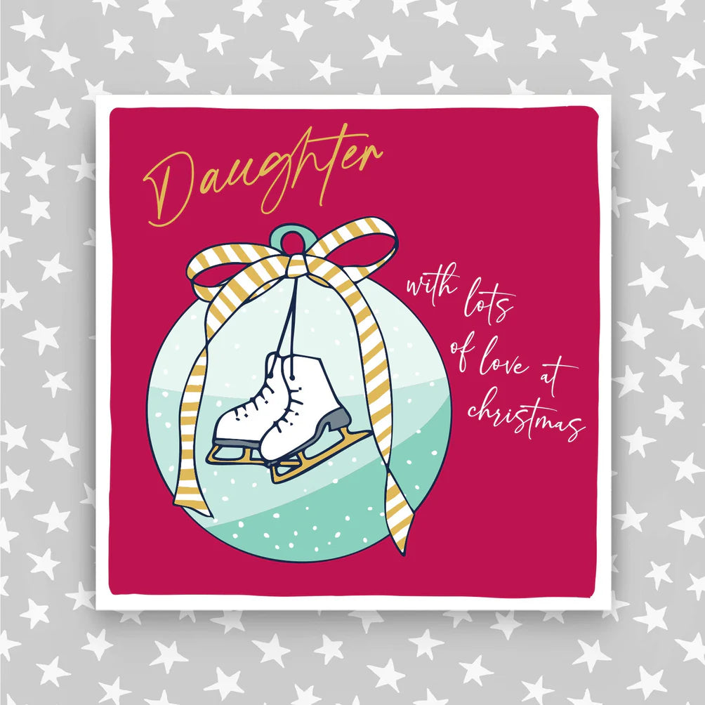 Daughter With Lots Of Love At Christmas