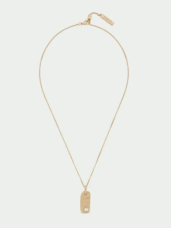 Birthstone Organic Necklace - Freshwater Pearl