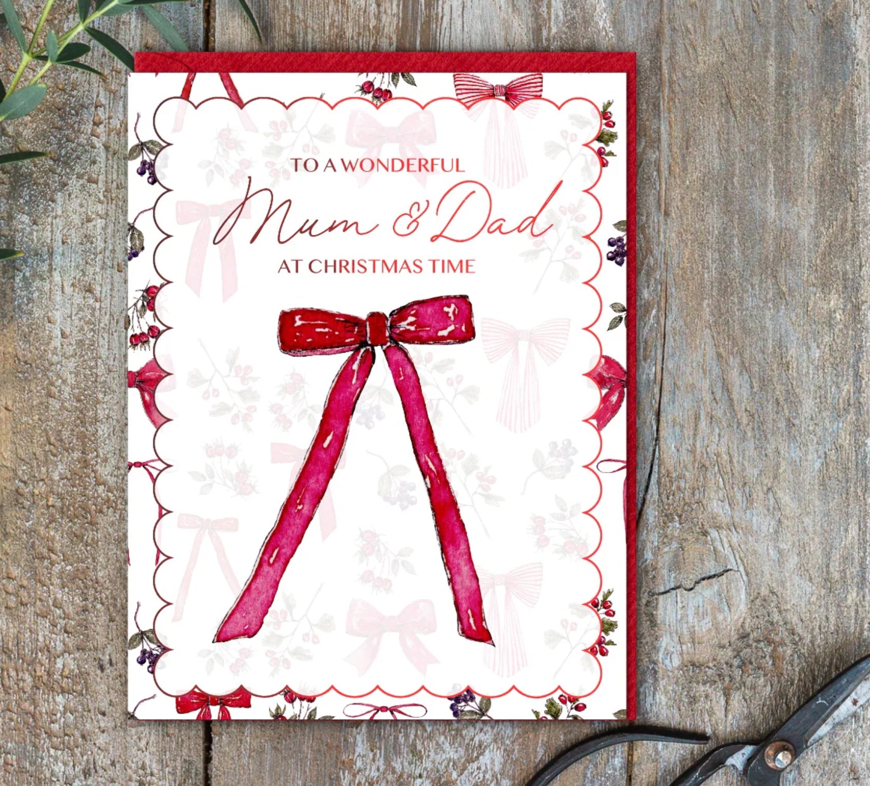 To A Wonderful Mum & Dad At Christmas Time