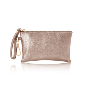 Leather Coin Bag - Bronze