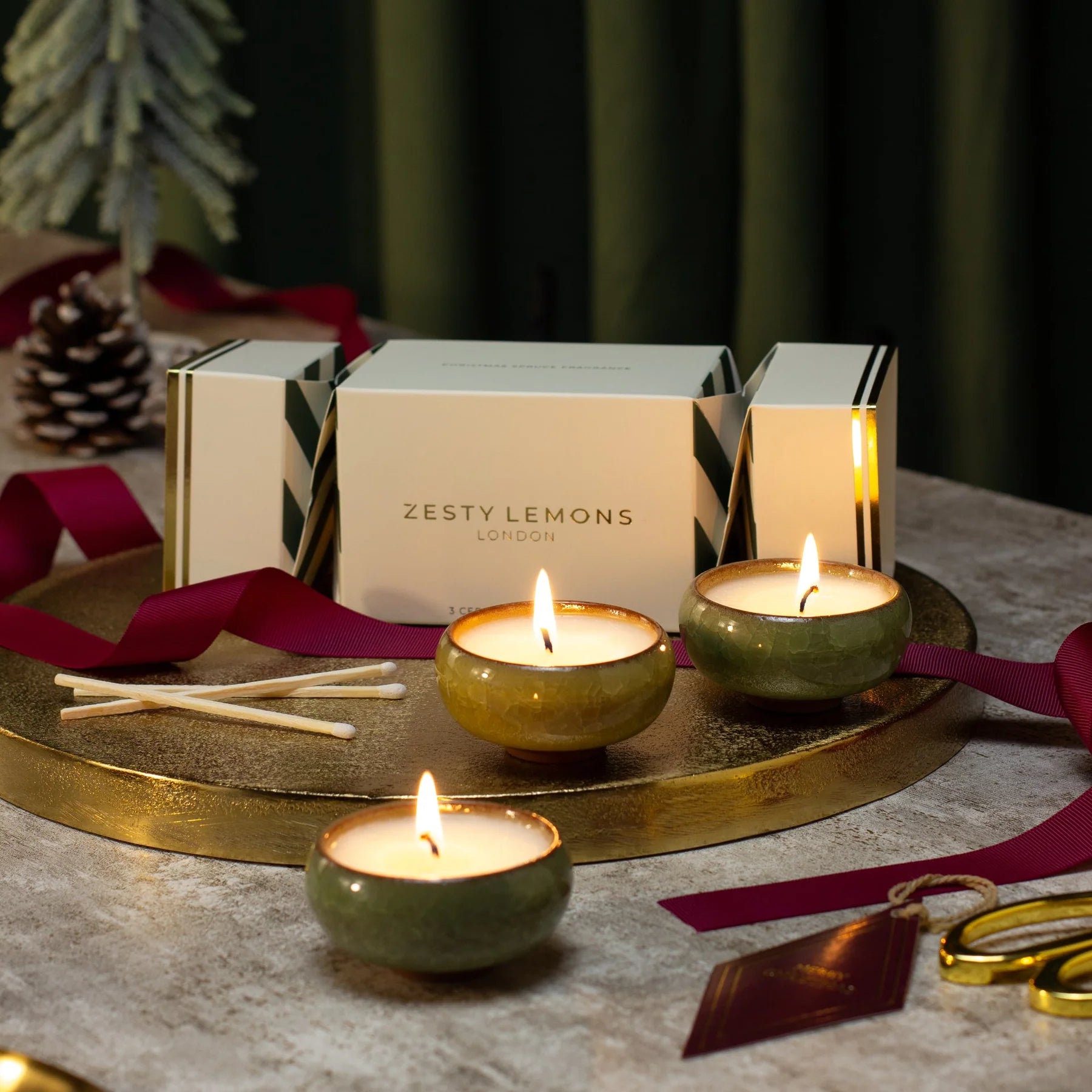 Olive tea light cracker
