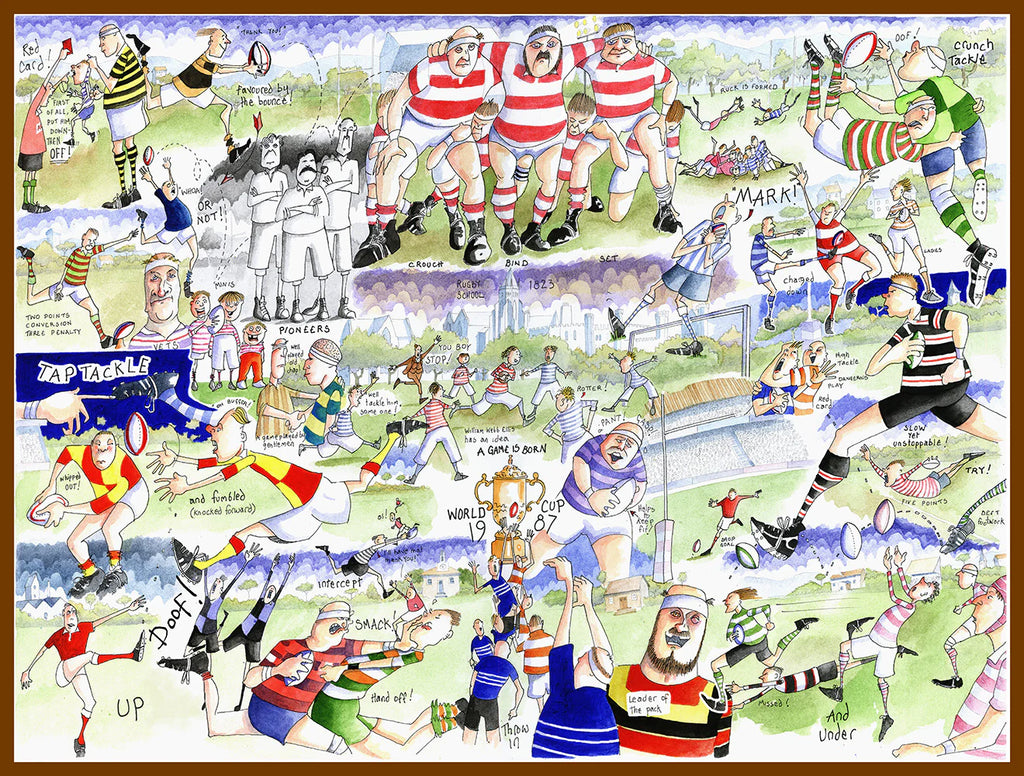 Tim Bulmer 1000 Piece Jigsaw Puzzle- Rugby