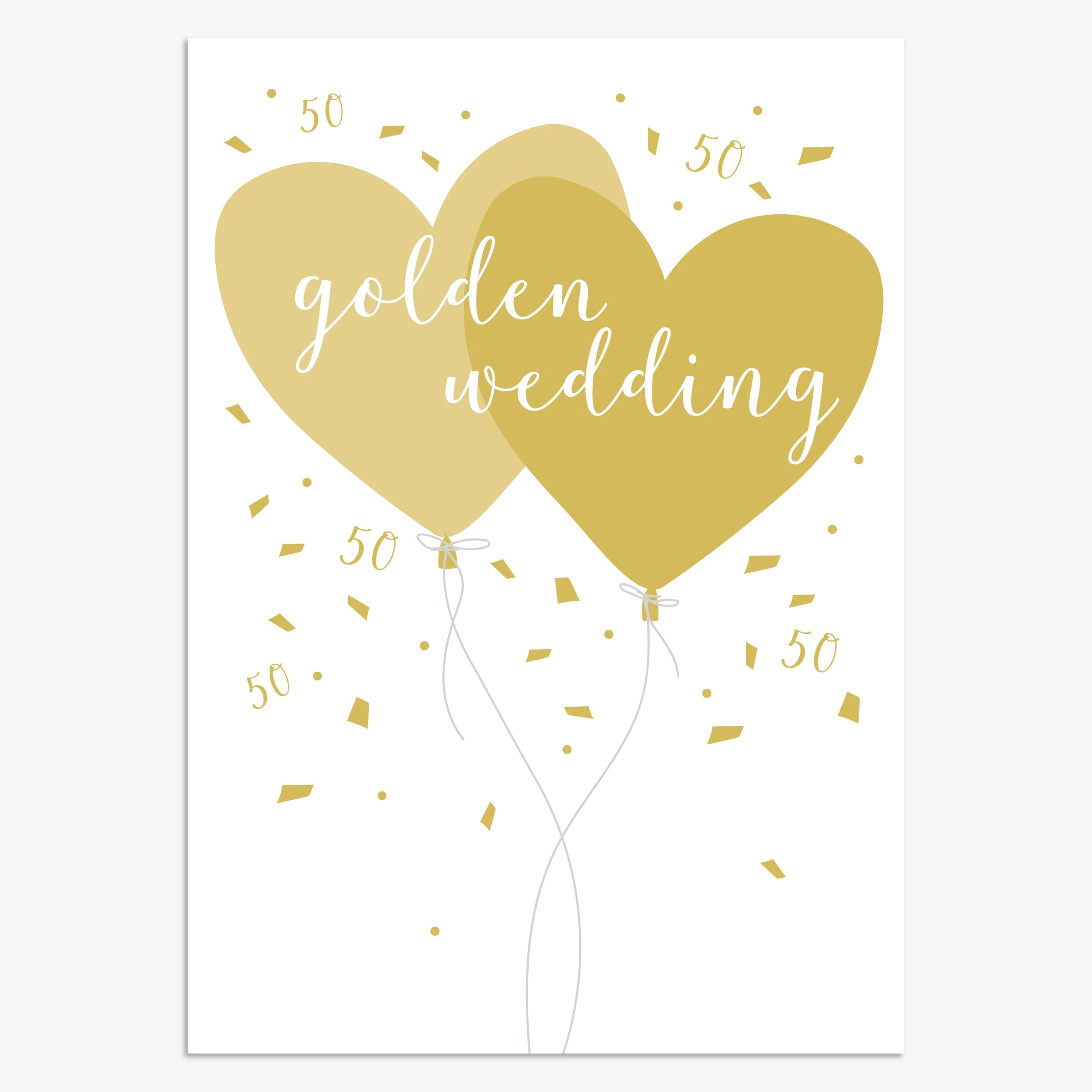 Golden Wedding Balloons