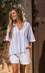 Avignon Cotton Embroidered Top