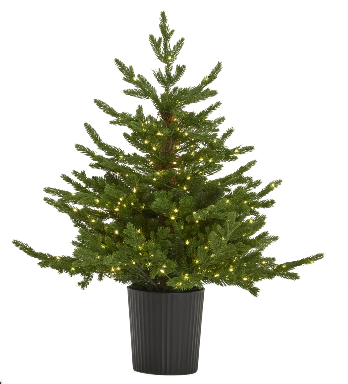Green Forest Fir Pre-Lit LED 300l Christmas Tree in Pot