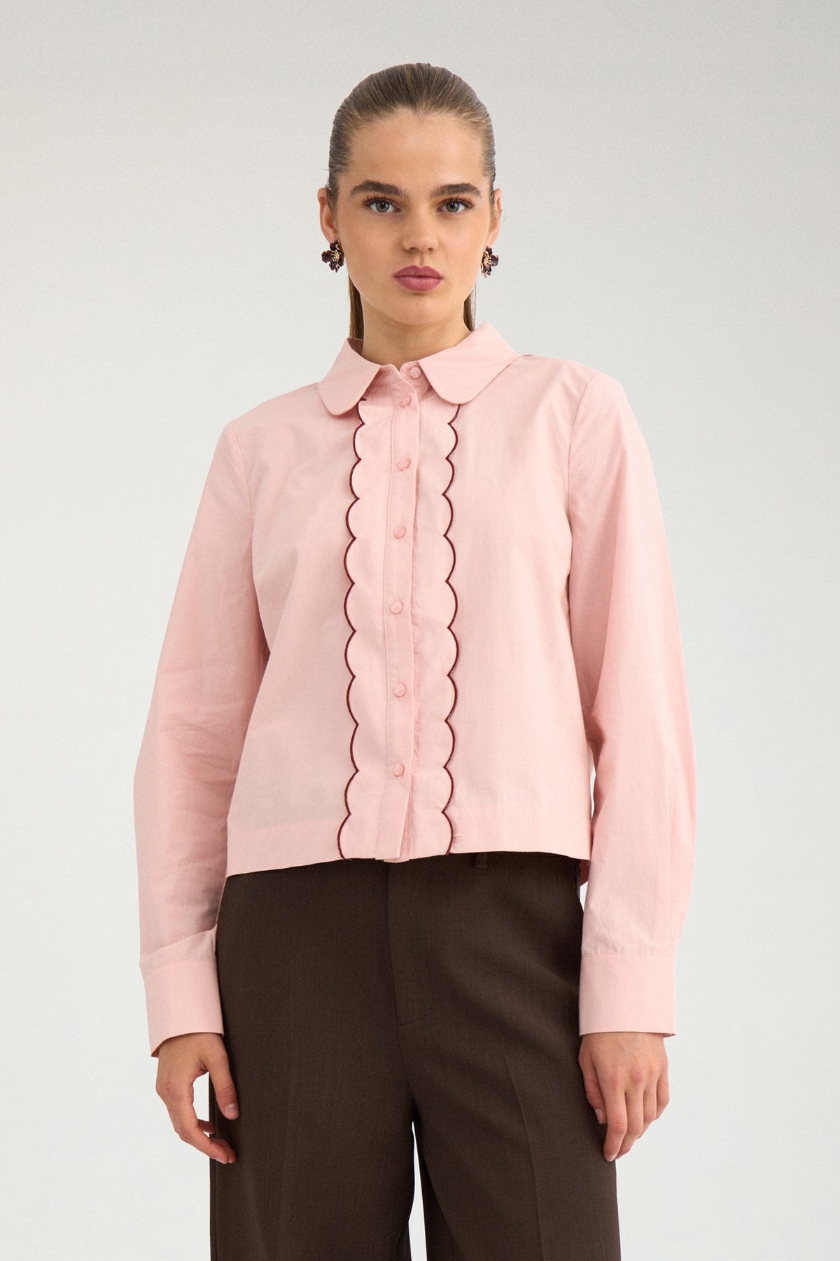 Nufrancy shirt Peach skin