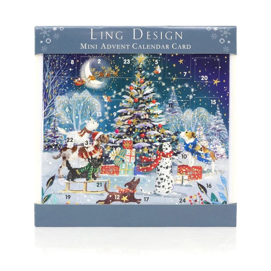 Ling Design Advent Card - Around The Tree