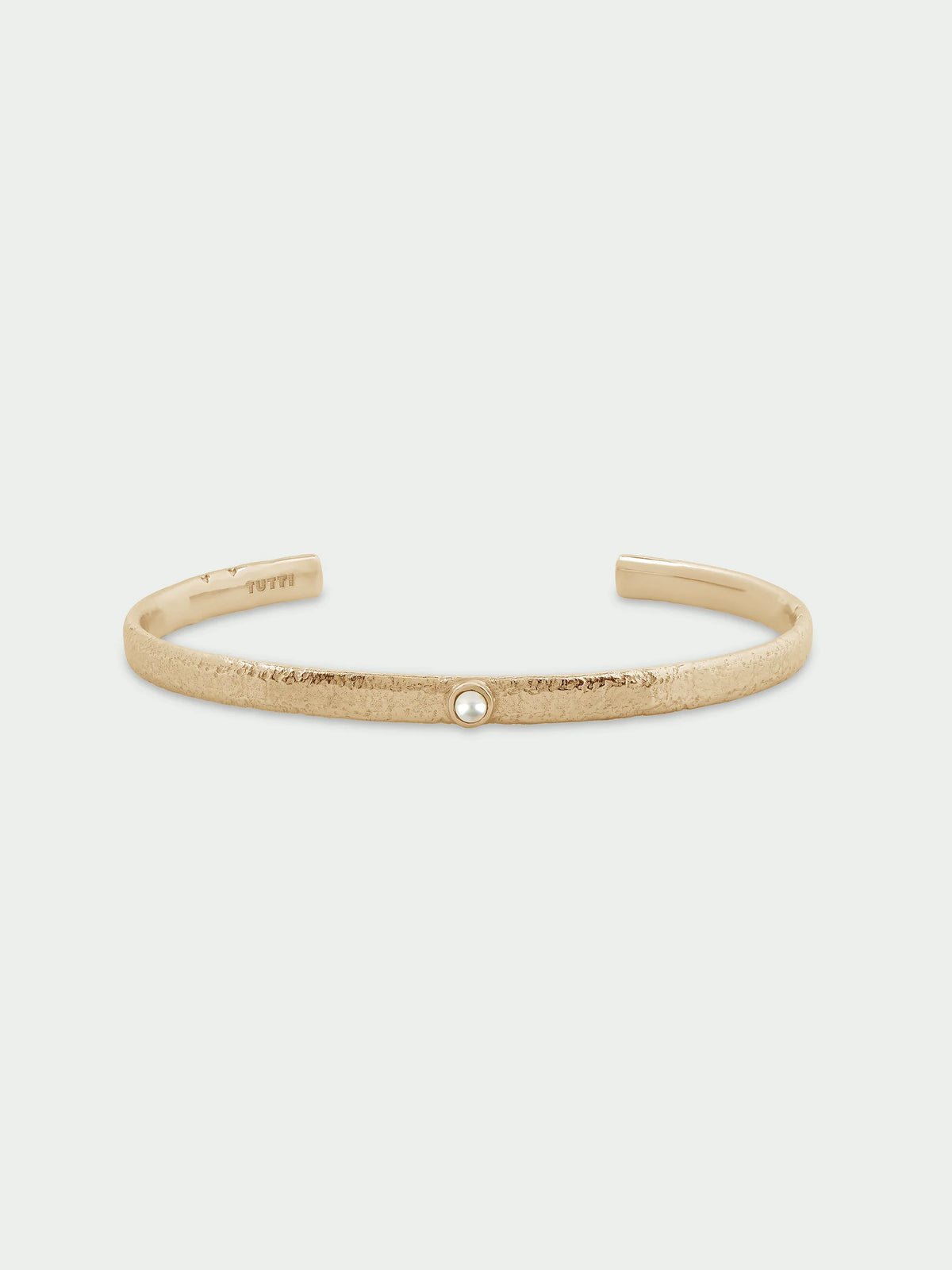 Birthstone Bangle - Freshwater Pearl