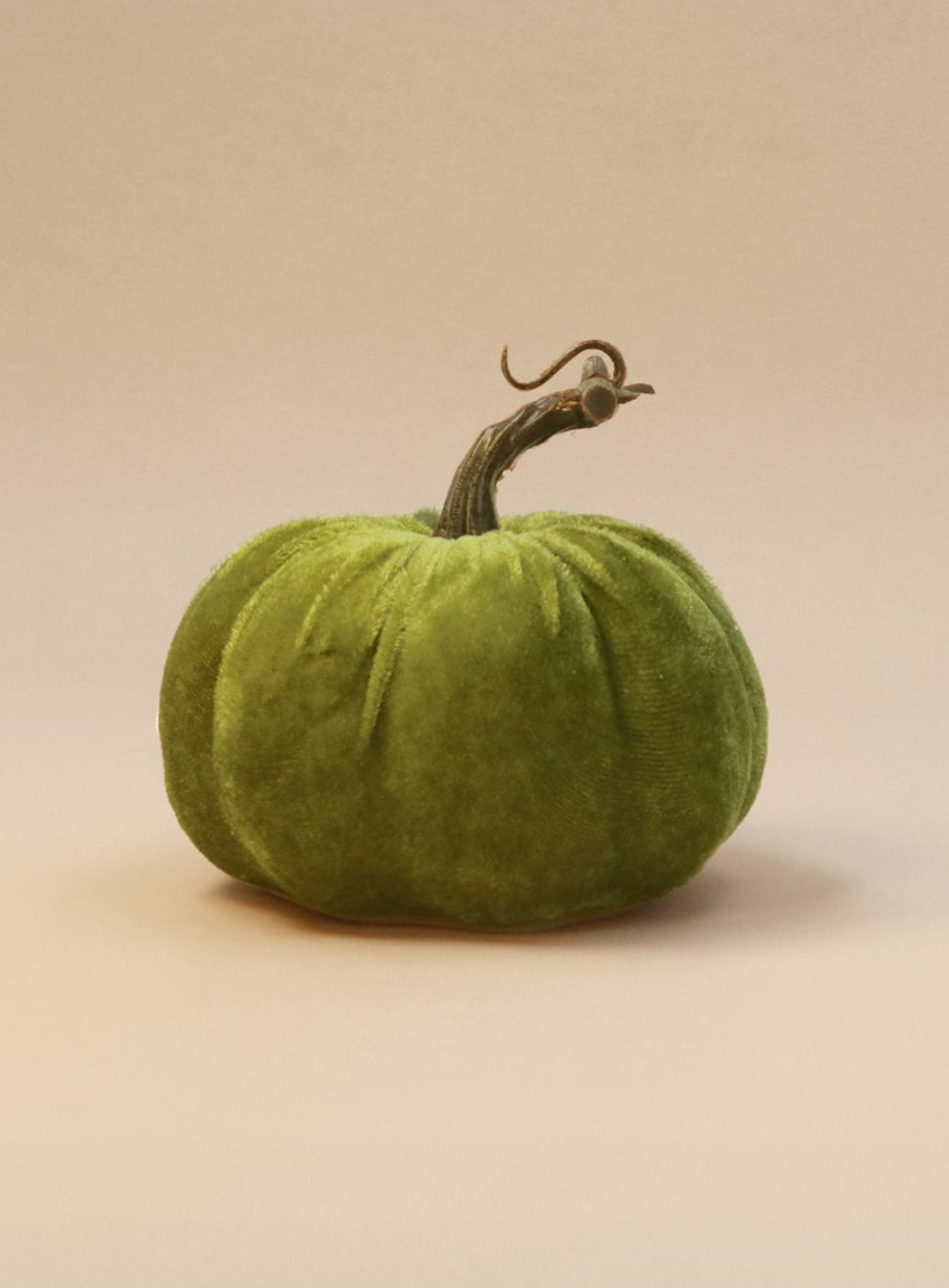Green Velvet Pumpkin - Small