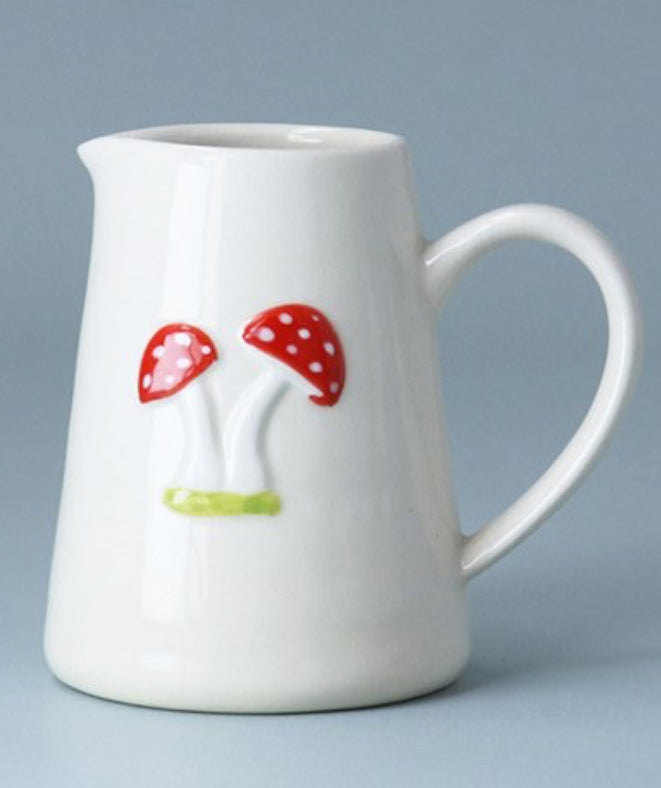 Stoneware Mini Jug with Toadstools