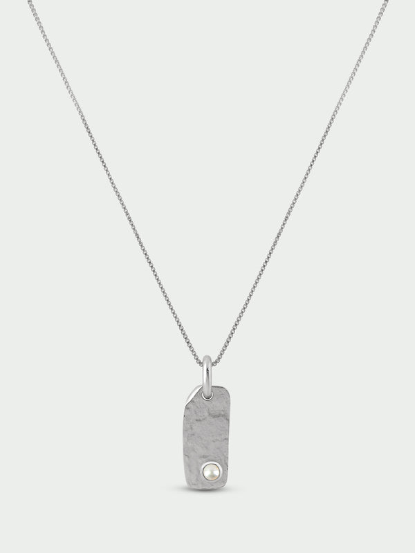 Birthstone Organic Necklace - Freshwater Pearl