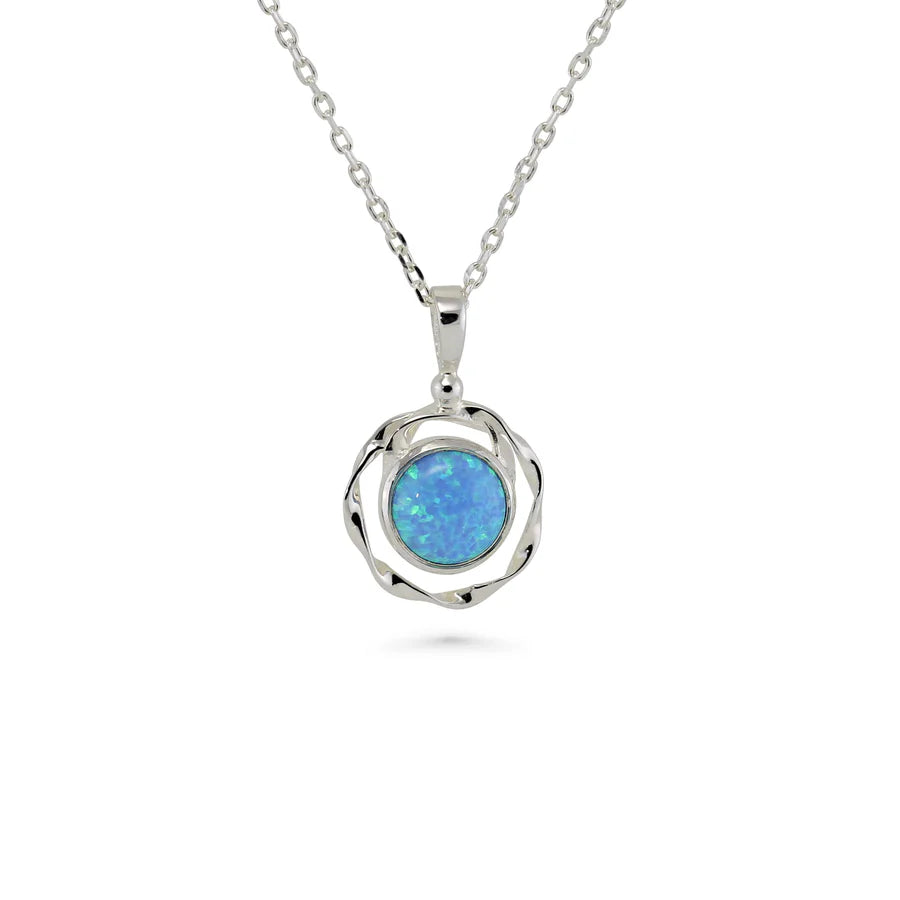 Sterling Silver Opalite Pendant