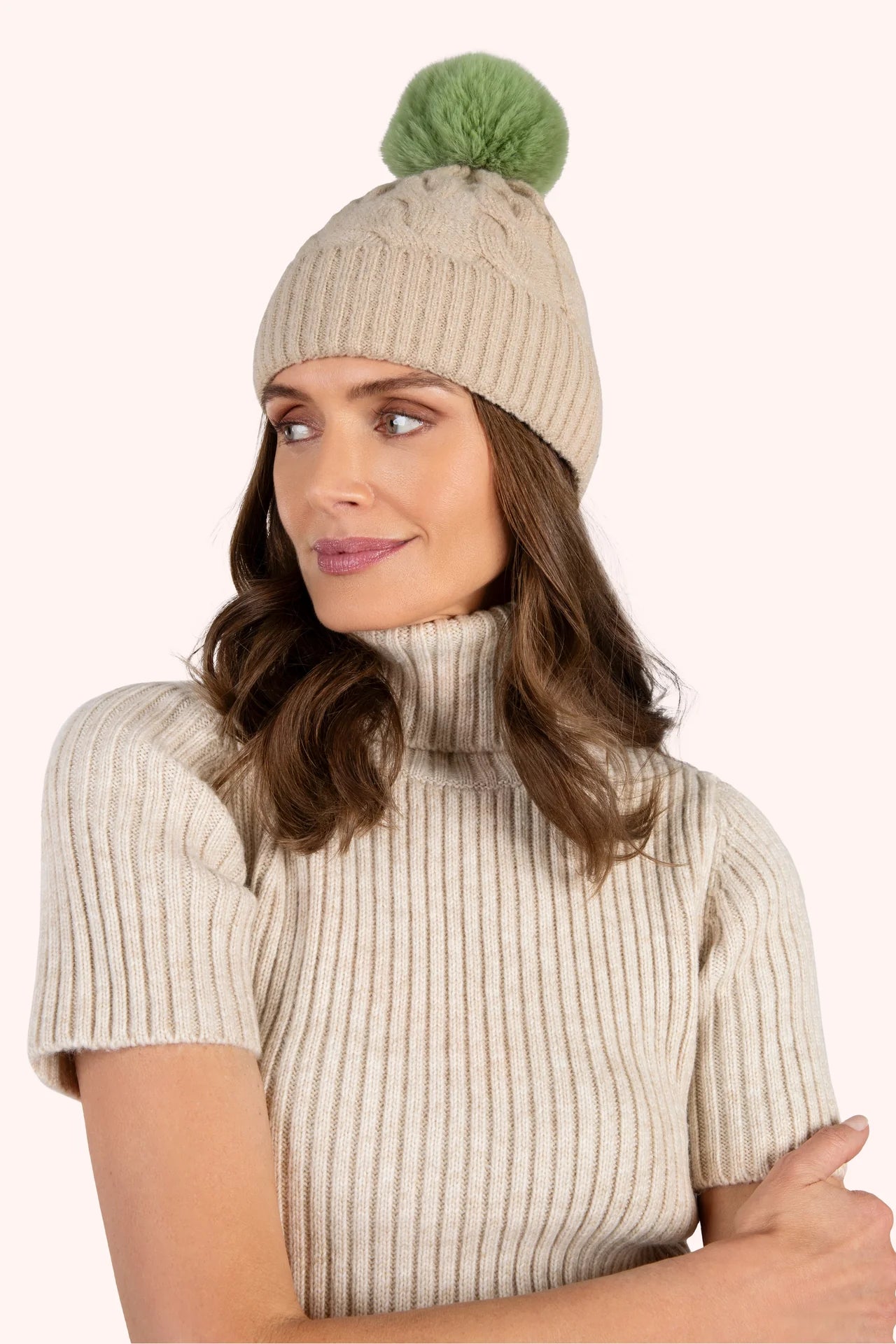 Elise hat- cream & sage