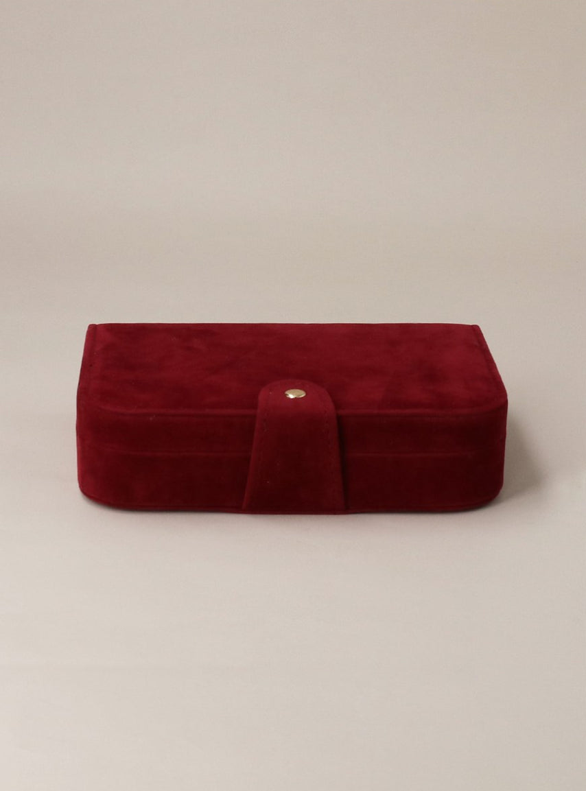 Ruby Velvet Jewellery Book Box