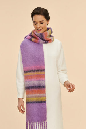 Sammy Knitted Scarf - Purple