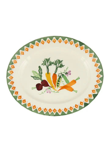 Emma Bridgewater Vegetable Garden Carrots & Beet Medium Oval Platter
