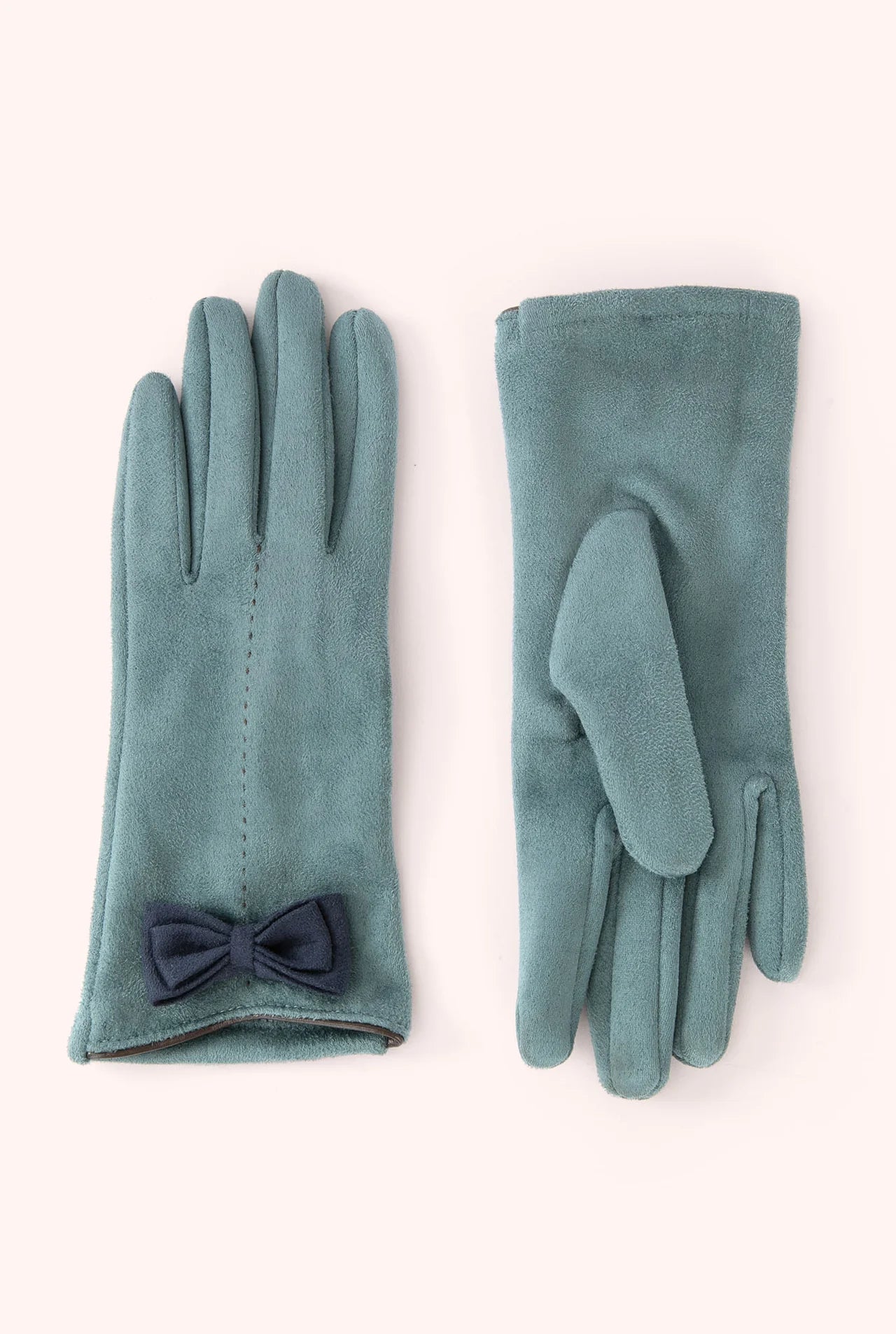 Adalyn Gloves ice/navy (bows)