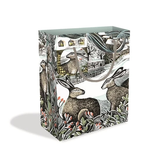Angela Harding We Three Hares  Medium Gift Bag