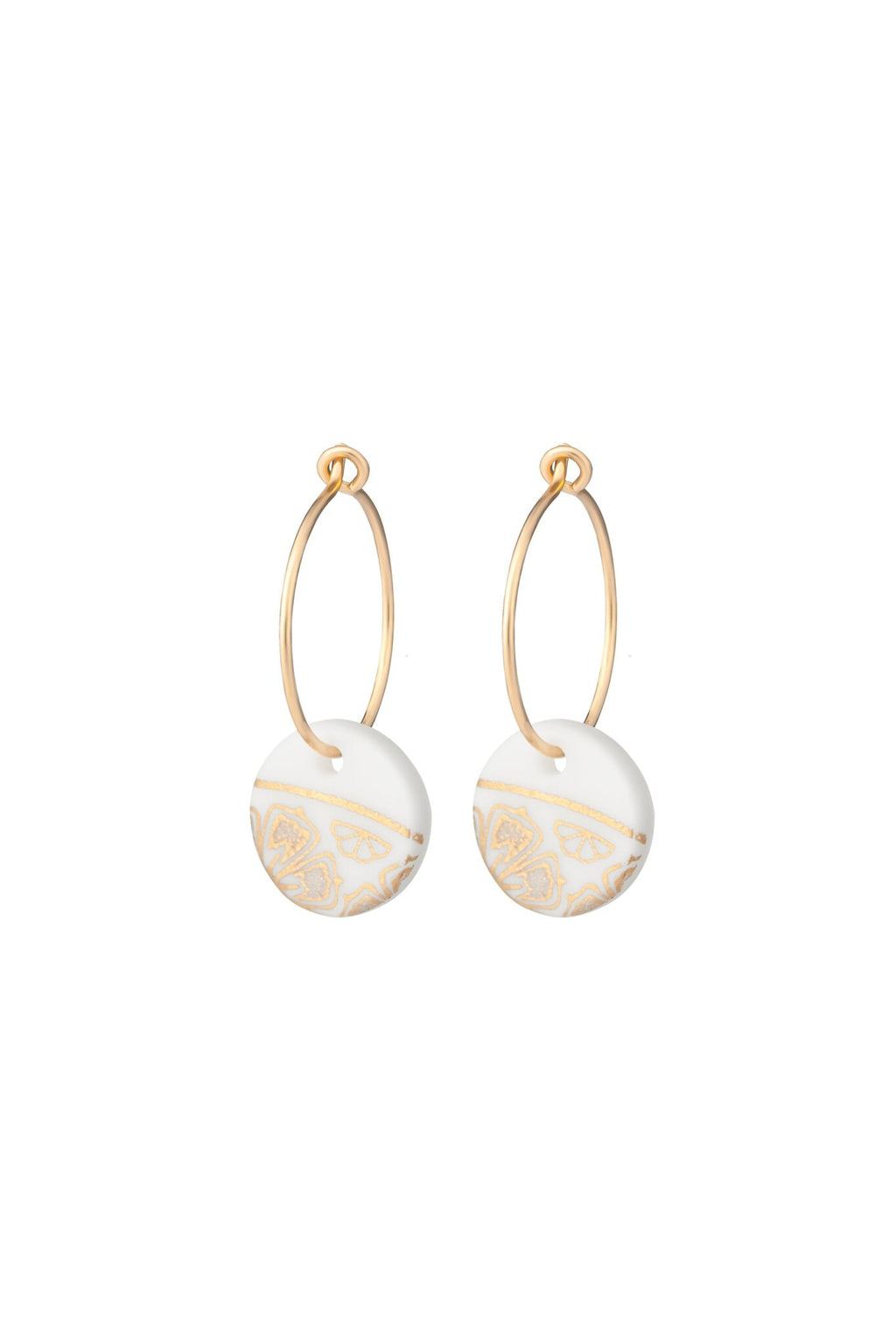 White Fleur Earrings