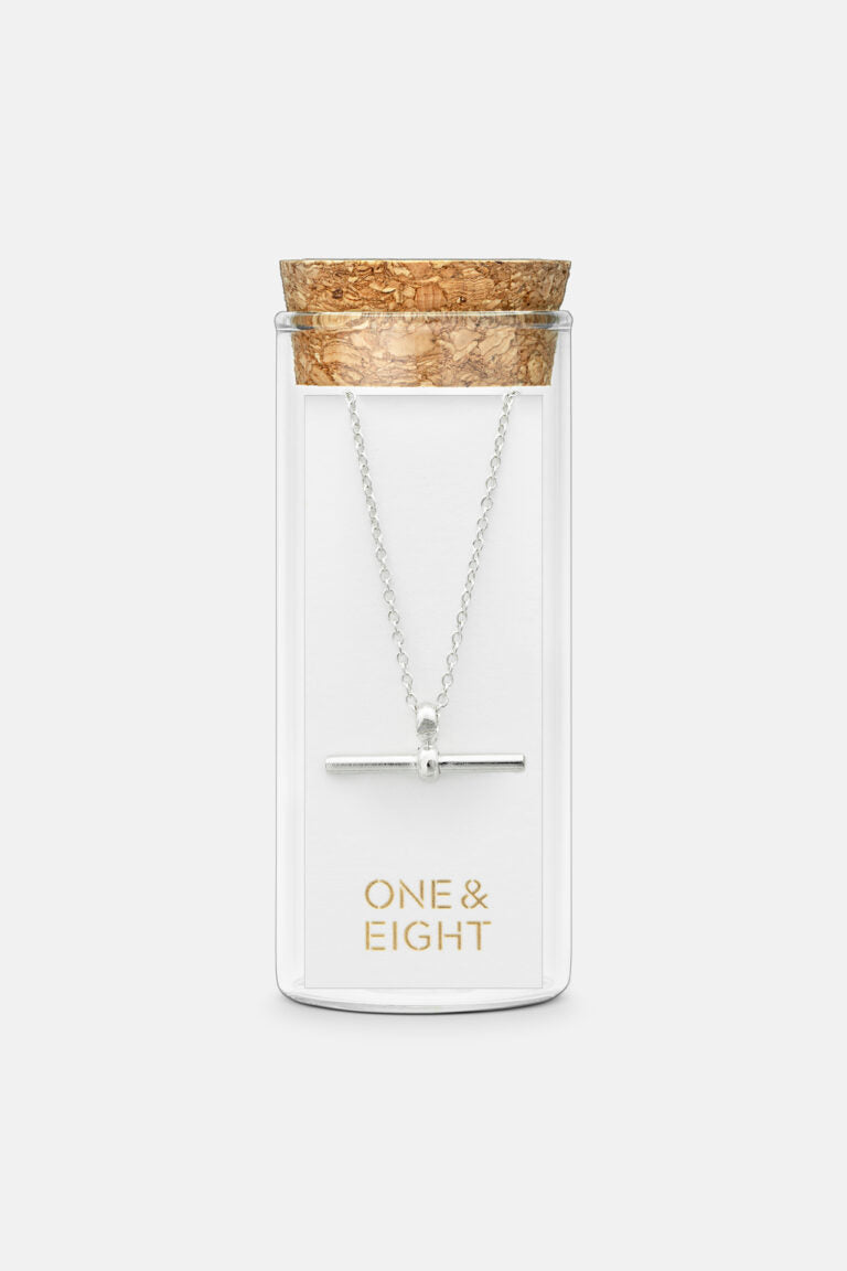 Silver T-Bar Necklace