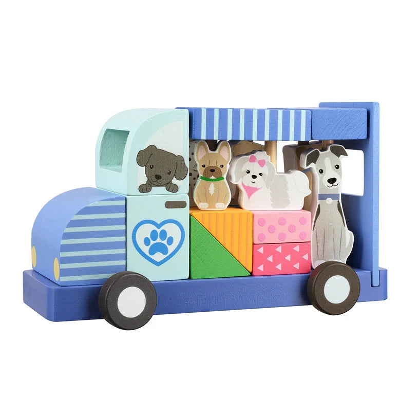 Dog grooming van block puzzle