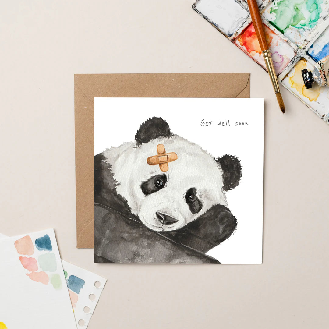 Panda Get Well Soon Card