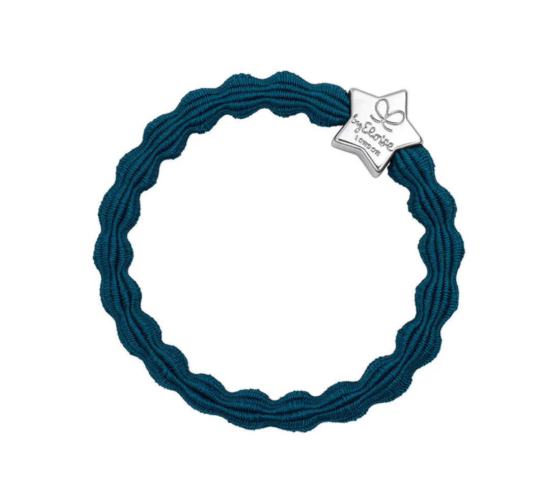 Silver Star Thin Bangle Band