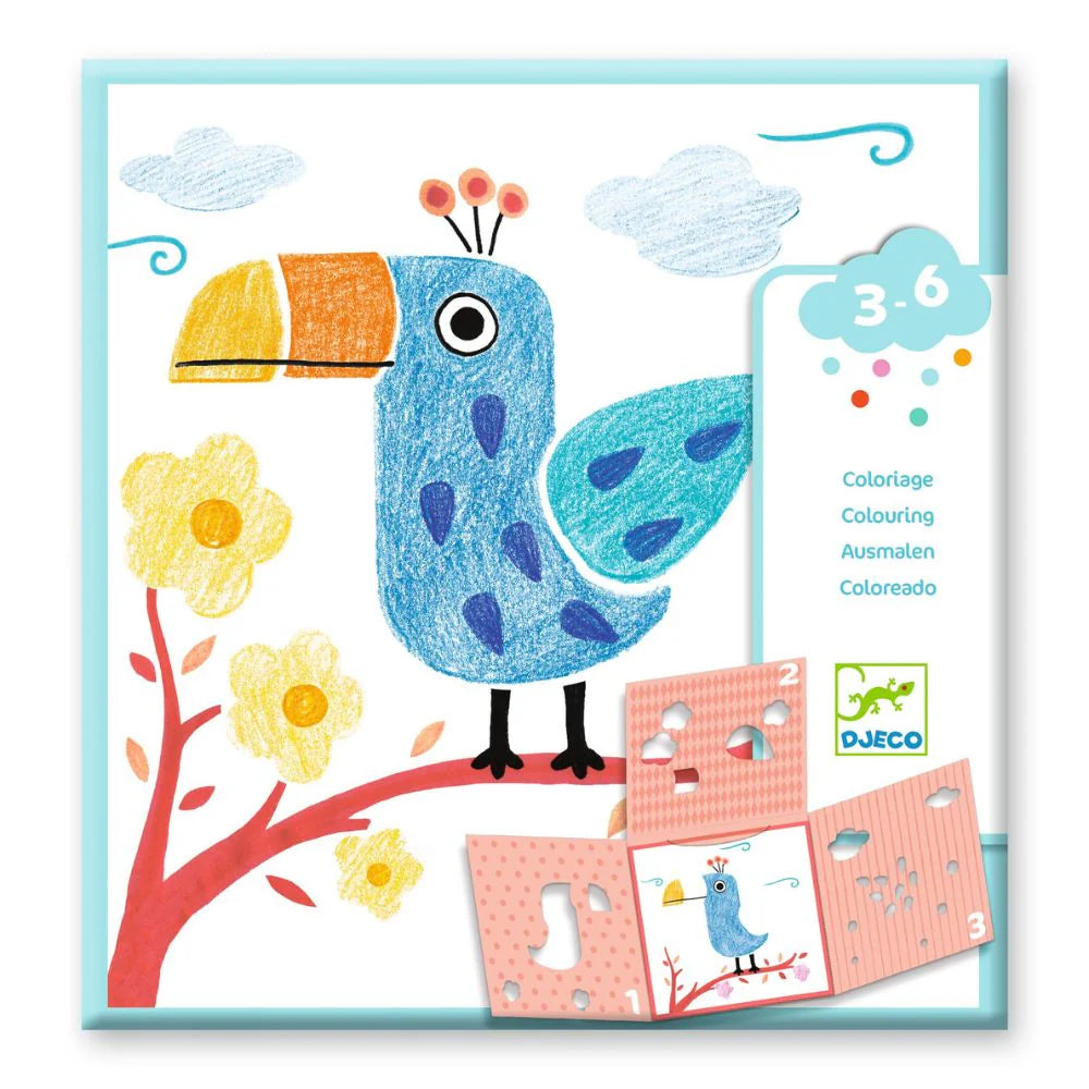 Djeco - Colouring with Stencils